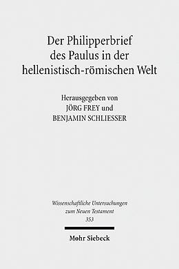 E-Book (pdf) Der Philipperbrief des Paulus in der hellenistisch-römischen Welt von 