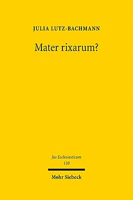 Leinen-Einband Mater rixarum? von Julia Lutz-Bachmann