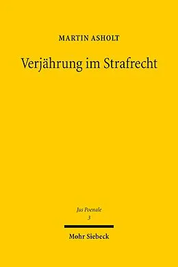 E-Book (pdf) Verjährung im Strafrecht von Martin Asholt