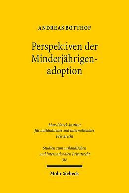 E-Book (pdf) Perspektiven der Minderjährigenadoption von Andreas Botthof