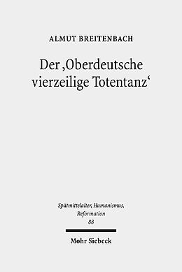 Leinen-Einband Der 'Oberdeutsche vierzeilige Totentanz' von Almut Breitenbach