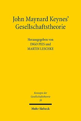 Kartonierter Einband John Maynard Keynes' Gesellschaftstheorie von 