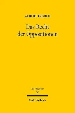E-Book (pdf) Das Recht der Oppositionen von Albert Ingold
