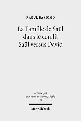 eBook (pdf) La Famille de Saül dans le conflit Saül versus David de Raoul Baziomo