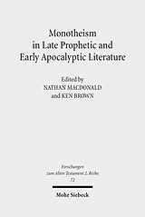 eBook (pdf) Monotheism in Late Prophetic and Early Apocalyptic Literature de 