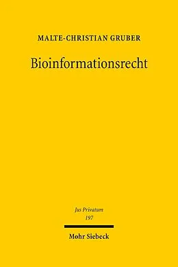 E-Book (pdf) Bioinformationsrecht von Malte-Christian Gruber