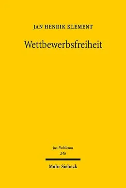 E-Book (pdf) Wettbewerbsfreiheit von Jan Henrik Klement