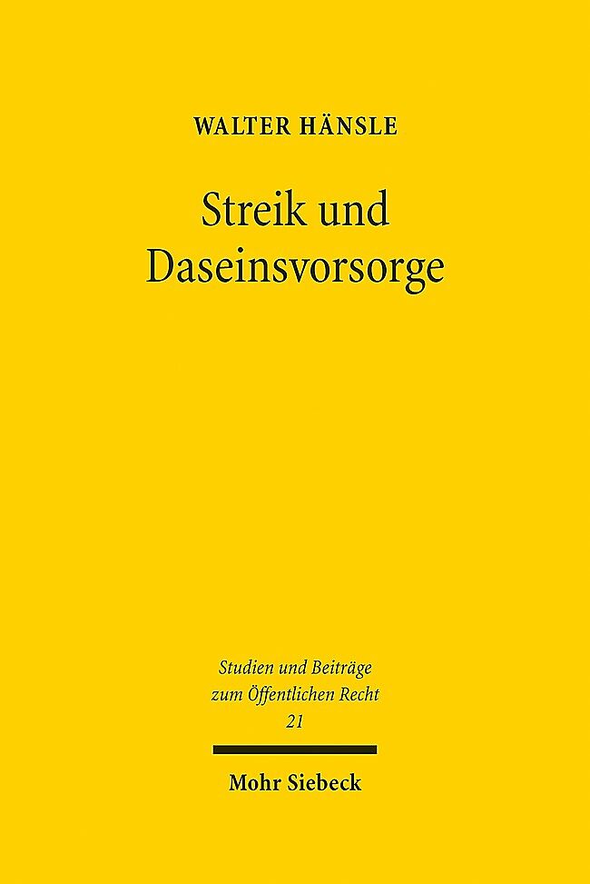 Streik und Daseinsvorsorge