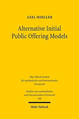 E-Book (pdf) Alternative Initial Public Offering Models von Axel Moeller