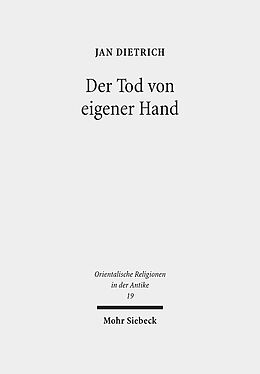 Leinen-Einband Der Tod von eigener Hand von Jan Dietrich