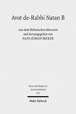 E-Book (pdf) Avot de-Rabbi Natan B von 