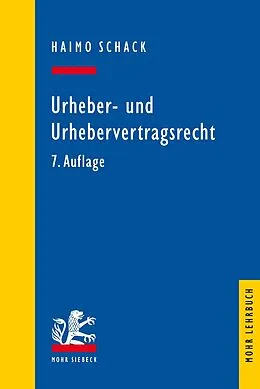 E-Book (pdf) Urheber- und Urhebervertragsrecht von Haimo Schack
