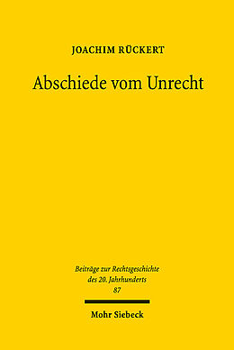 Leinen-Einband Abschiede vom Unrecht von Joachim Rückert