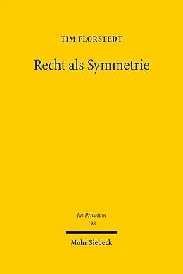 E-Book (pdf) Recht als Symmetrie von Tim Florstedt