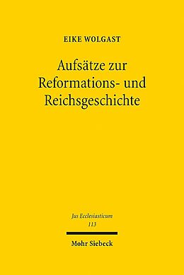 Leinen-Einband Aufsätze zur Reformations- und Reichsgeschichte von Eike Wolgast