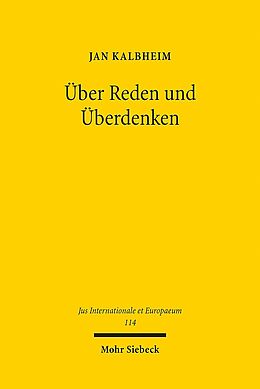 Kartonierter Einband Über Reden und Überdenken von Jan Kalbheim