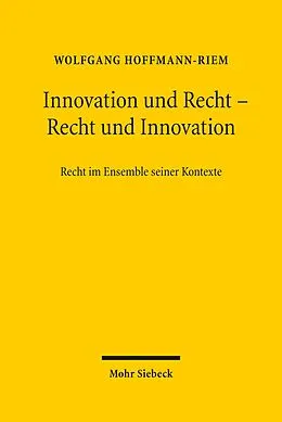 E-Book (pdf) Innovation und Recht - Recht und Innovation von Wolfgang Hoffmann-Riem