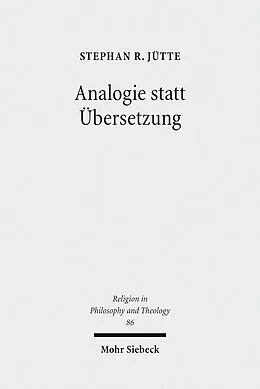 E-Book (pdf) Analogie statt Übersetzung von Stephan R. Jütte
