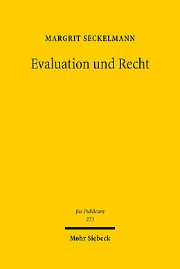 E-Book (pdf) Evaluation und Recht von Margrit Seckelmann