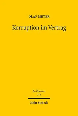 E-Book (pdf) Korruption im Vertrag von Olaf Meyer