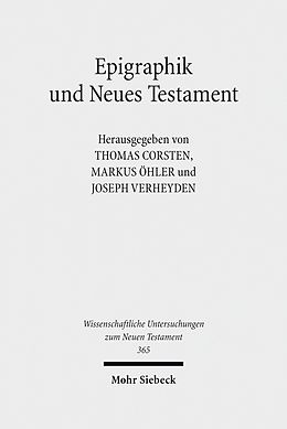 E-Book (pdf) Epigraphik und Neues Testament von 