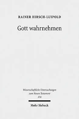 E-Book (pdf) Gott wahrnehmen von Rainer Hirsch-Luipold