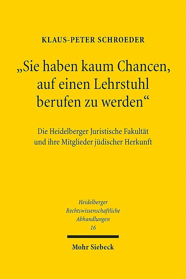 "Sie haben kaum Chancen, auf einen Lehrstuhl berufen zu werden"