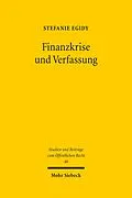 E-Book (pdf) Finanzkrise und Verfassung von Stefanie Egidy