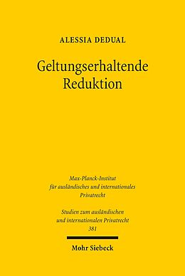 E-Book (pdf) Geltungserhaltende Reduktion von Alessia Dedual