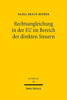 E-Book (pdf) Rechtsangleichung in der EU im Bereich der direkten Steuern von Nadja Braun Binder