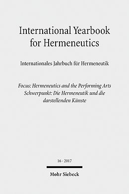 eBook (pdf) International Yearbook for Hermeneutics / Internationales Jahrbuch für Hermeneutik de 