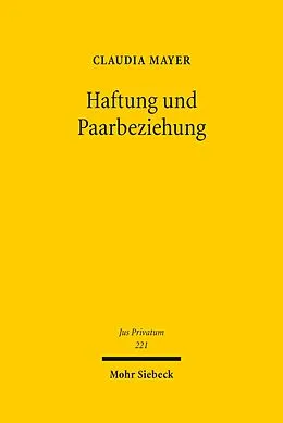 E-Book (pdf) Haftung und Paarbeziehung von Claudia Mayer