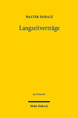Leinen-Einband Langzeitverträge von Walter Doralt