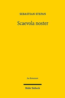 Kartonierter Einband Scaevola noster von Sebastian Stepan