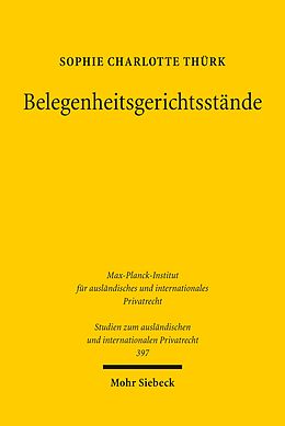 E-Book (pdf) Belegenheitsgerichtsstände von Sophie Charlotte Thürk
