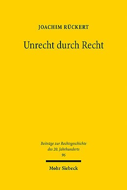 Leinen-Einband Unrecht durch Recht von Joachim Rückert