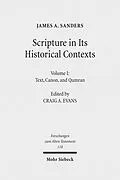 E-Book (pdf) Scripture in Its Historical Contexts von James A. Sanders