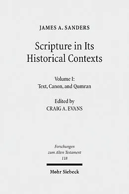 E-Book (pdf) Scripture in Its Historical Contexts von James A. Sanders