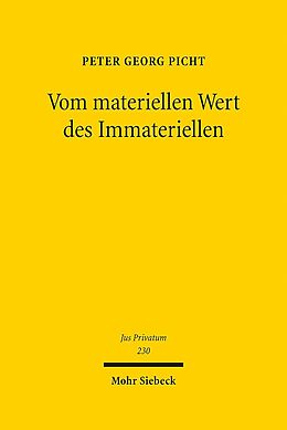 Leinen-Einband Vom materiellen Wert des Immateriellen von Peter Georg Picht