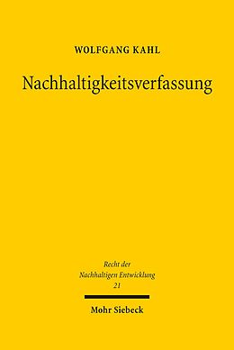 E-Book (pdf) Nachhaltigkeitsverfassung von Wolfgang Kahl
