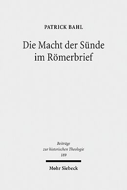 E-Book (pdf) Die Macht der Sünde im Römerbrief von Patrick Bahl