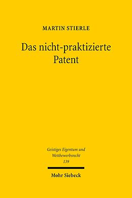 E-Book (pdf) Das nicht-praktizierte Patent von Martin Stierle
