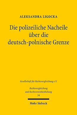 E-Book (pdf) Die polizeiliche Nacheile über die deutsch-polnische Grenze von Aleksandra Ligocka