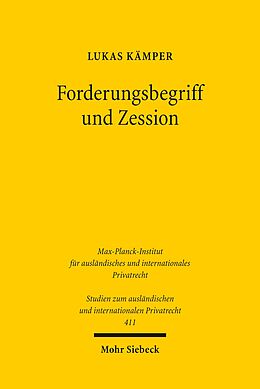 E-Book (pdf) Forderungsbegriff und Zession von Lukas Kämper