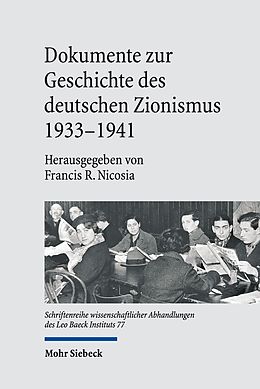 E-Book (pdf) Dokumente zur Geschichte des deutschen Zionismus 1933-1941 von 
