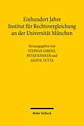 E-Book (pdf) Einhundert Jahre Institut für Rechtsvergleichung an der Universität München von 