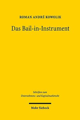 Leinen-Einband Das Bail-in-Instrument von Roman André Kowolik