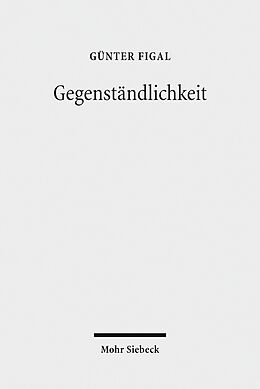 E-Book (pdf) Gegenständlichkeit von Günter Figal