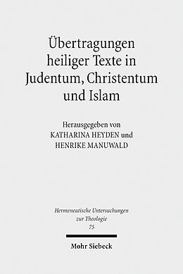 E-Book (pdf) Übertragungen heiliger Texte in Judentum, Christentum und Islam von 