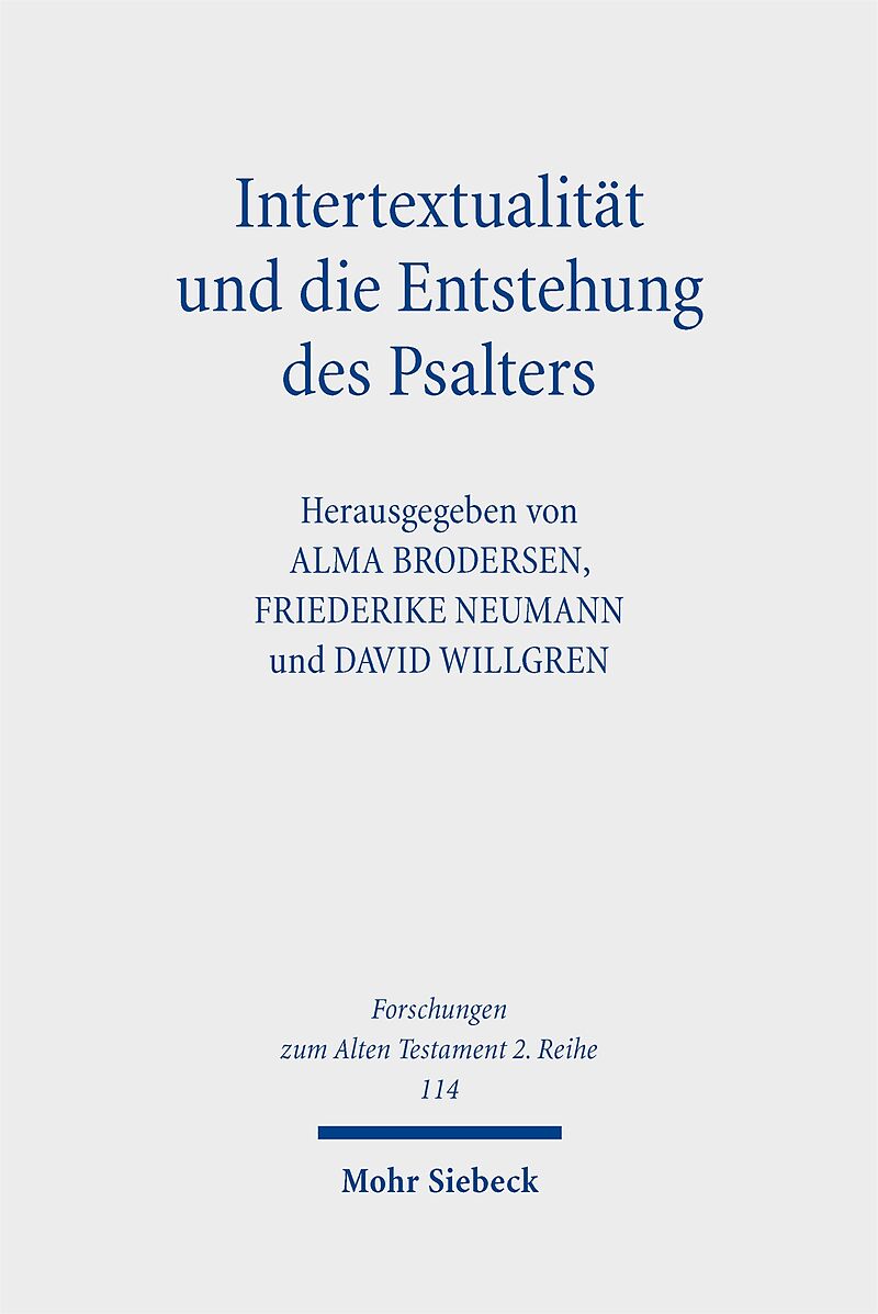 Intertextualität und die Entstehung des Psalters